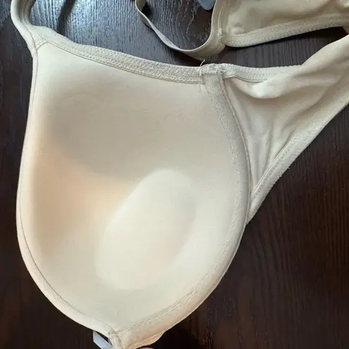 Cacique Beige Boost Plunge Push Up Underwire T-shirt Bra size 40B