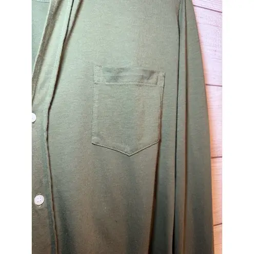 FRANK & EILEEN Olive Green Barry Lab Button Up Shirt SIZE XS Soft Cotton Black