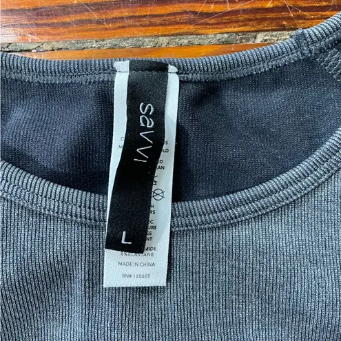 SAVVI Suiko Crop Athletic Top & Legging Workout Complete Set