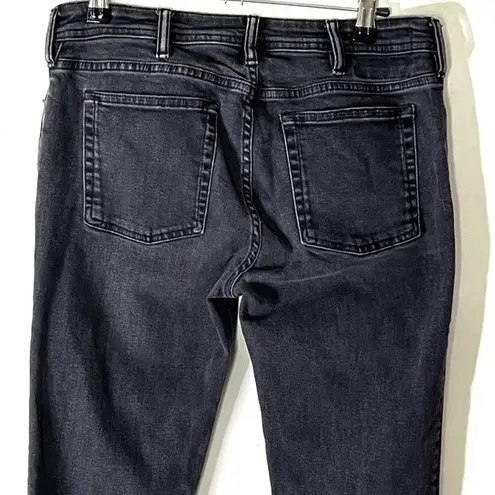 Acne Studios Climb Skinny Jeans Used Black Women’s Size 30 Raw Hem Faded Look