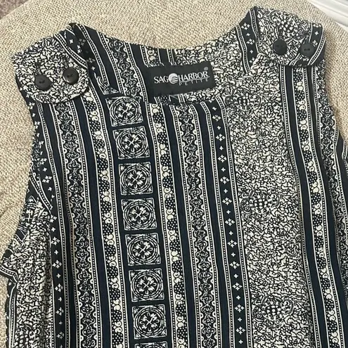 Y2K Patterned Maxi Dress Black Size 8P