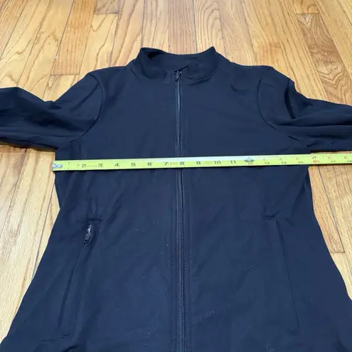 Set Active Black Sportbody Sporty Warm Up Full Zip Athletic Jacket Size Medium