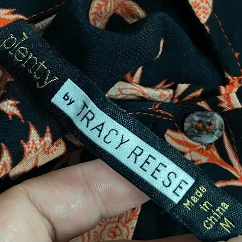 Plenty By Tracy Reese women's floral button down cold shoulder dress size M