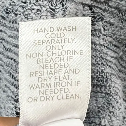 J Jill Knit Top Womens S Slate Blue Crochet Lightweight Sweater Coastal Layers