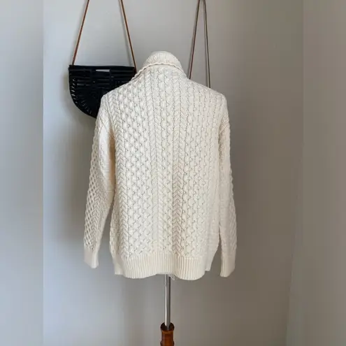 Shades of Aran Ireland Crafts 100% Merino Wool Crew Neck Unisex Sweater, Medium