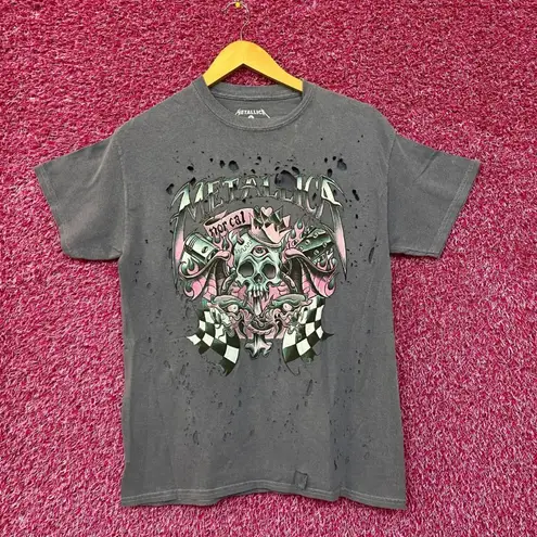 Metallica Nor Cal Distressed Rock Tshirt size Small