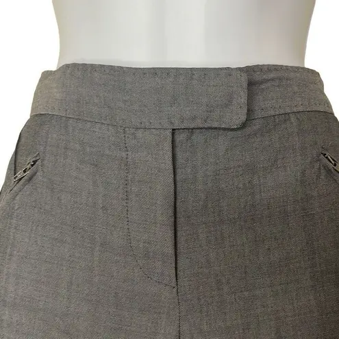 Stella McCartney 40 US 4 100% Wool Dress Pants Gray Zipper Pockets Wide Leg