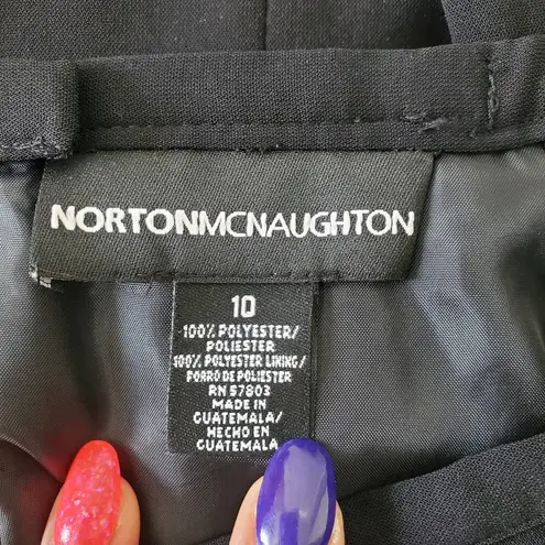 Norton Mcnaughton Lined Black Pencil Skirt 10