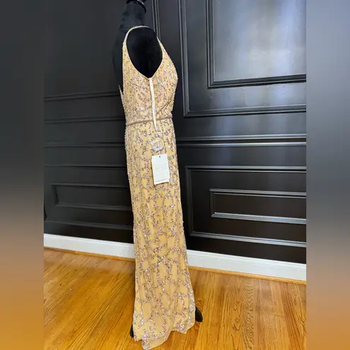 Mac Duggal 5481 Back Slit Sequin Dress