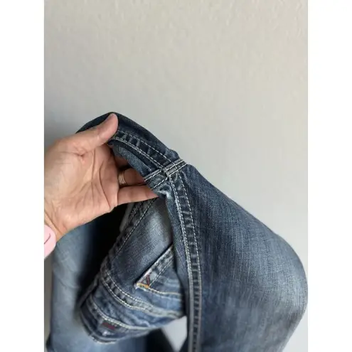 Mek Denim Capetown Bootcut Dark Wash Women's Jeans Low Rise Size 26 x 34