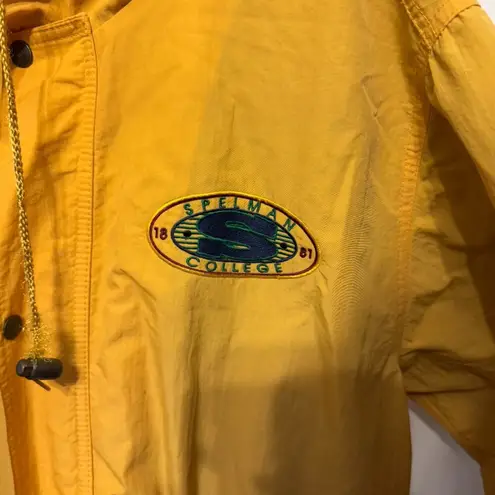 Vintage 1980s/90s Spelman College Hartwell ViaSport Windbreaker Jacket, XL Gold