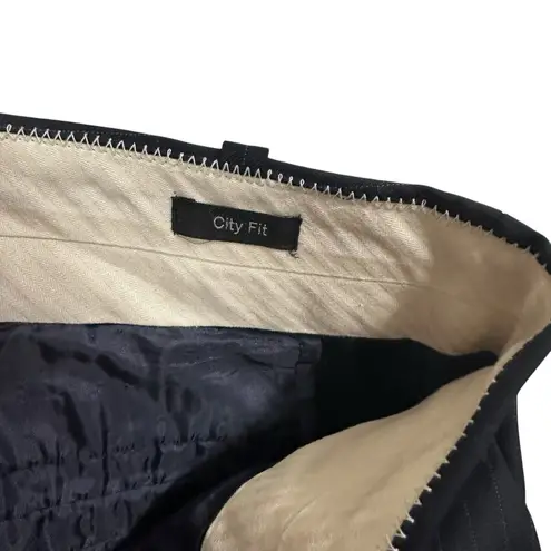 J. Crew Women's 0 Black City Fit Wool Cropped Trouser Pants Super 120's Corpcore