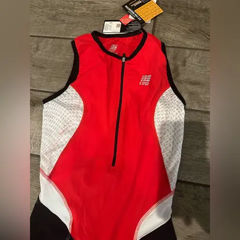 Tri body running woman , bicycle pan included size S new with tags Red and Black