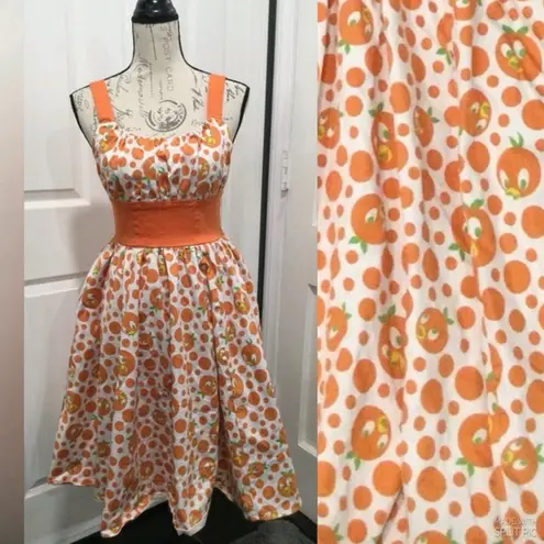 Disney  PARKS THE DRESS SHOP ORANGE BIRD DRESS SIZE XS