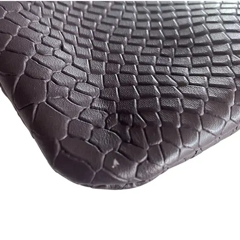 GiGi New York Python Leather Embossed Zip All