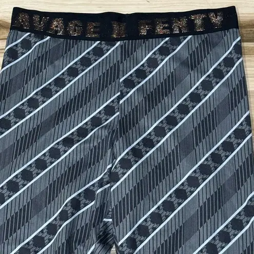 Savage X Fenty Jersey Leggings Grey Black Women’s XL Gray