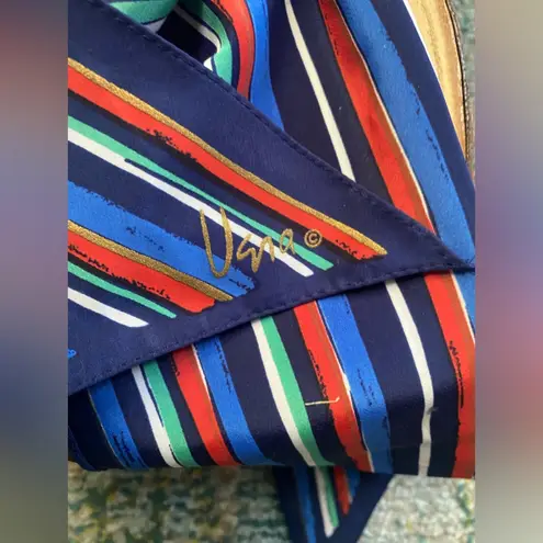 Head Vintage Vera Neumann long thin striped neck scarf