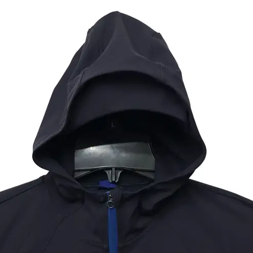 Lululemon Define Jacket Womens Size 8 Zip Up Hooded With Ponytail Cutoff Blue