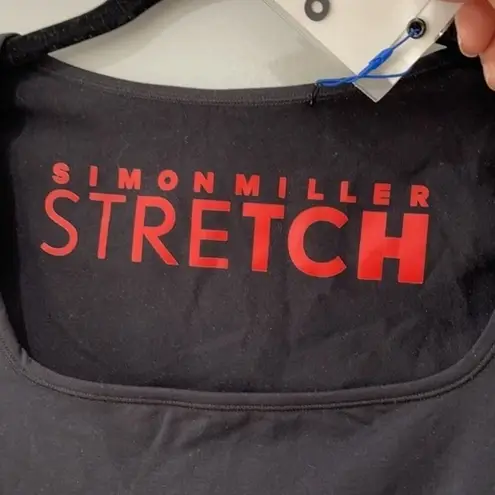 Simon Miller Eero Square Neck Body Suit Size XS Black New with Tags