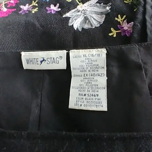 White Stag Women's Blanket Skirt w/ Flowers