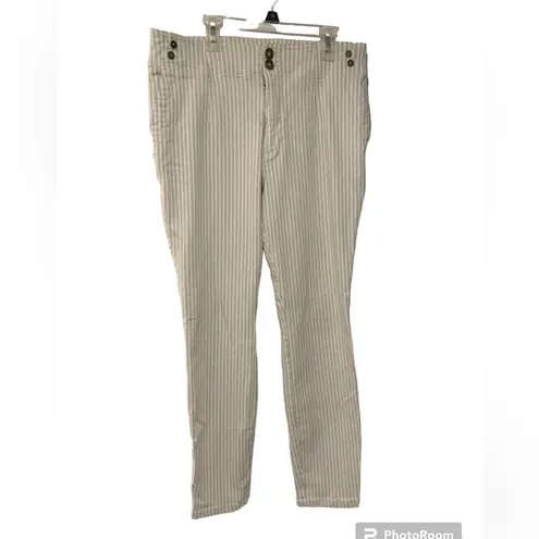 Pilcro and the Letterpress Pilcro & The letter press by Antropologie | pin stripe high rise skinny jeans