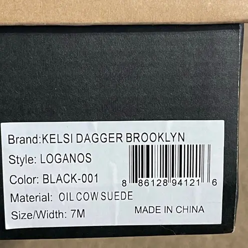 Kelsi Dagger Women's Black Suede Over the Knee Boots Style Logan Size 7 NIB