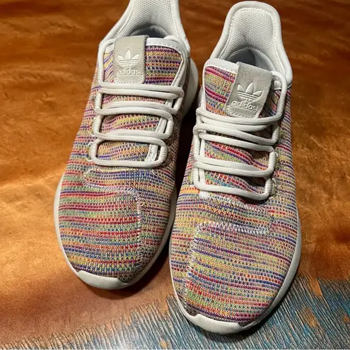 Adidas  Tubular Rainbow Sneakers size 6 multicolor knit