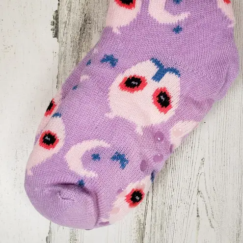 NWT Mari Clare Sherpa Lined Knit Winter Owl Moon Star No