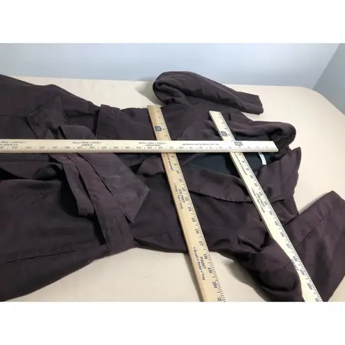 Sistè’s Made In Italy Pea Coat Purple SM Pocket Long Sleeve Open Wool Blended