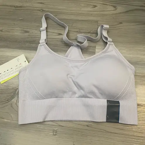 All In Motion  sports bra, NWT, light gray, removable pads