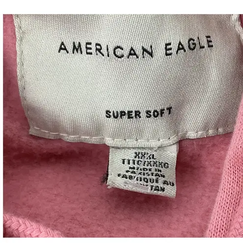 American Eagle Pink Hoodie Sweatshirt XXXL Super Soft Pullover Logo Kangaroo Size undefined