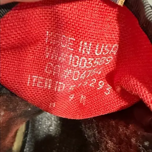 Women's Vintage LL Bean Suede Zip Up Tan Red Plaid Lined Winter Duck Boots 9M Brown Size 9