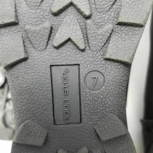 Aqua Stop Mongoose Winter Boots Faux Fur Lined Side Zipper Gray Size 7