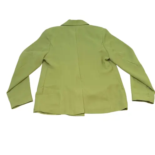 Jessica London Women's Green Double Breasted Blazer Jacket Size 12