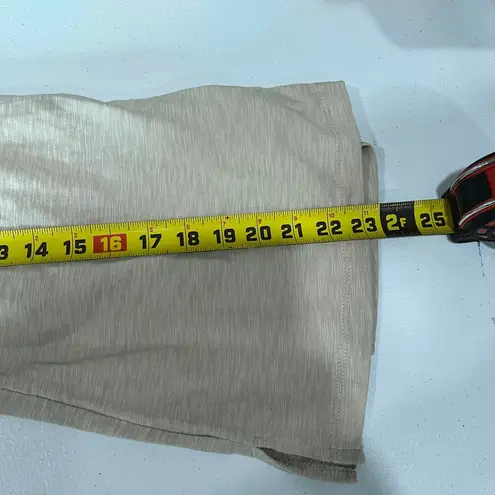 JM Collection Tan Multi Button VNeck Tshirt Cotton Blend Womens Size XS