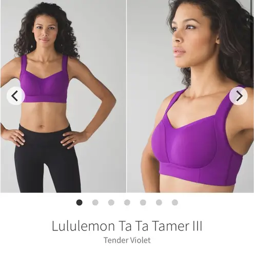 Lululemon  Ta Ta Tamer lll Tender Violet Activewear Sports Bra Size 32C