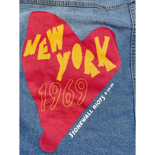New York 1969 Women's Blue Jean Jacket Loose Fit Size S SKU 6244