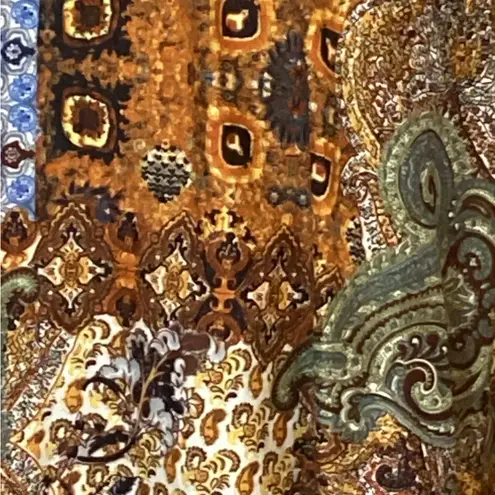 MIX NOUVEAU WOMENS SKIRT NEW YORK FULL FLAIR TWIRL SKIRT TAG IS SM RUNS BIG Gold