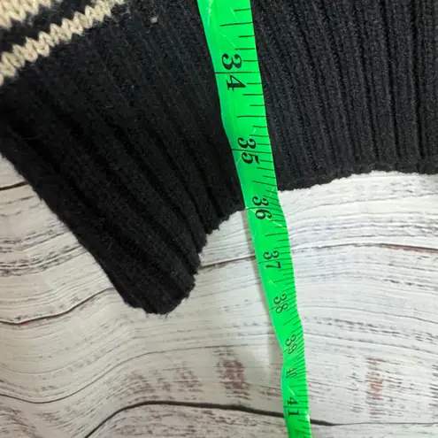 Woolrich Sweater Dress Black Beige Aztec Tribal Knit Long Sleeve Size M