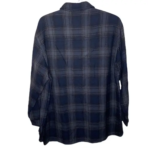 Lands' End Land’s End vintage wool plaid shacket overshirt size 8 - Image 34