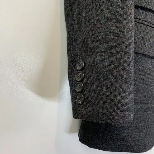 Polo Ralph Lauren Plaid Blazer Vintage Wool Gray USA Made