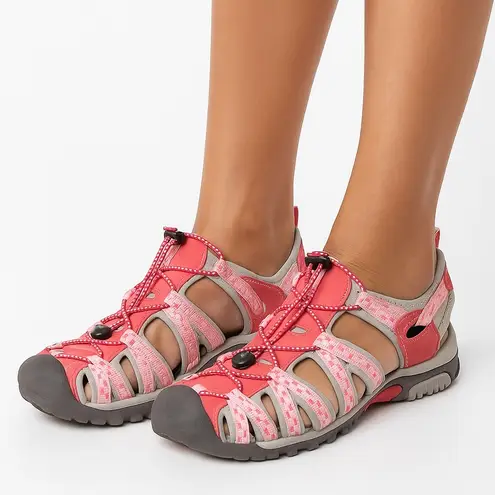 Pink Sandals by Breast Cancer Research Pink Ribbon Water Sandals Women's Size 9