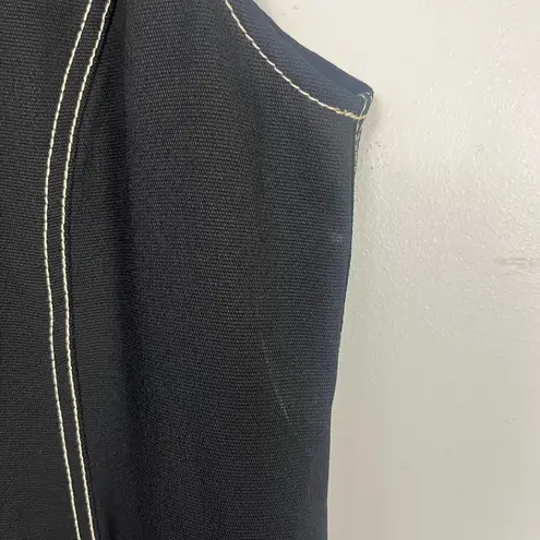 Proenza Schouler WHITE LABEL Rumpled Pique Button-Front Midi Dress size 8