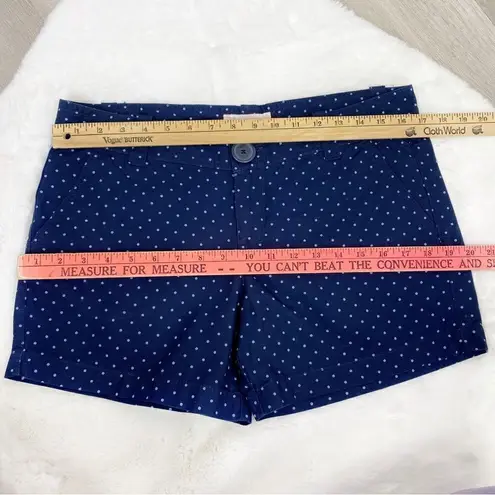 Outlooks Polka Dot Chino Shorts Blue Juniors 7 Blue Size undefined