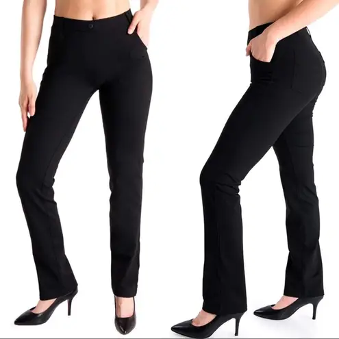 YogiPants Straight Leg Yoga Pants with Belt Loops & Pockets Size XL