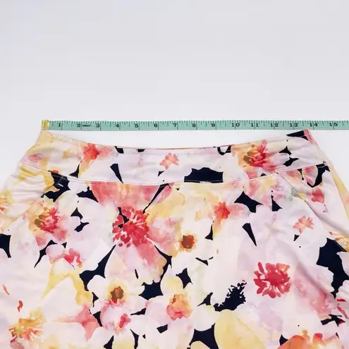 Lady Hagen Golf Skort Women's Athletic Skirt Peachy Pink Floral Print Size Small