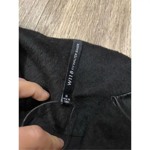 W118 By Walter Baker Black and Red Coat Jacket Medium New with Flaws