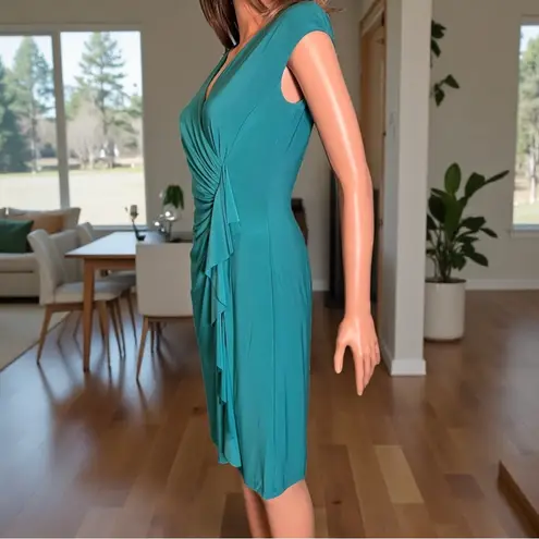 American Living Faux Wrap Dress – Teal Green – Size 6
