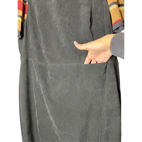 Vintage 90’s Casual Corner Annex Jumper Dress and Shirt Size 14W Black Size L