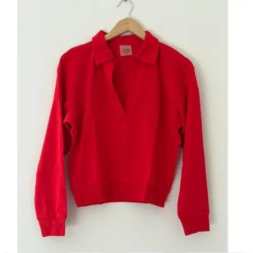 Negative Underwear Club Pullover in Cherry, Size Small